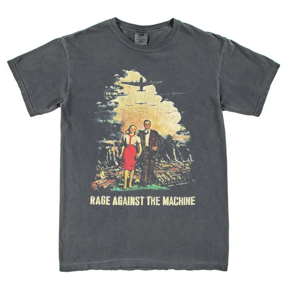 New Rare Ratm Evil Empire Rage Against The Machine Retro Unisex Tshirt Vintage